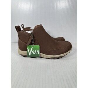 Skechers Reggae Fest 2.0 Ankle Boot Brown Zip Relaxed Fit Womens Size 6.5 158386